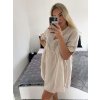 Šaty letní krajkové krátký rukáv dámské (S/M ONE SIZE) ITALSKÁ MÓDA IM723062/DUR (Velikost S/M/L, Barva bílá)