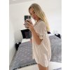 Šaty letní krajkové krátký rukáv dámské (S/M ONE SIZE) ITALSKÁ MÓDA IM723062/DUR (Velikost S/M/L, Barva bílá)