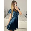 Šaty krátké společenské krátký rukáv dámské (S/M ONE SIZE) ITALSKÁ MÓDA IMPSH236544/DU