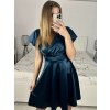 Šaty krátké společenské krátký rukáv dámské (S/M ONE SIZE) ITALSKÁ MÓDA IMPSH236544/DU