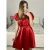 Šaty krátké společenské krátký rukáv dámské (S/M ONE SIZE) ITALSKÁ MÓDA IMPSH236544/DU