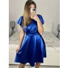 Šaty krátké společenské krátký rukáv dámské (S/M ONE SIZE) ITALSKÁ MÓDA IMPSH236544/DU