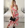 Šaty letní dlouhé na ramínka dámské (S/M ONE SIZE) ITALSKÁ MÓDA IMSM24FLOWER/DU (Velikost S/M/L, Barva béžová krémová)