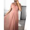 Šaty společenské elegantní krátký rukáv dámské (S/M ONE SIZE) ITALSKÁ MÓDA IMPSH223589L/DUR