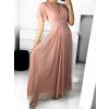 Šaty společenské elegantní krátký rukáv dámské (S/M ONE SIZE) ITALSKÁ MÓDA IMPSH223589L/DUR