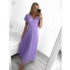 Šaty společenské elegantní krátký rukáv dámské (S/M ONE SIZE) ITALSKÁ MÓDA IMPSH223589L/DUR