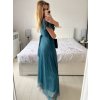 Šaty společenské elegantní krátký rukáv dámské (S/M ONE SIZE) ITALSKÁ MÓDA IMPSH223589L/DUR