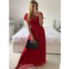 Šaty společenské elegantní krátký rukáv dámské (S/M ONE SIZE) ITALSKÁ MÓDA IMPSH223589L/DUR