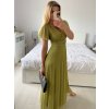 Šaty společenské elegantní krátký rukáv dámské (S/M ONE SIZE) ITALSKÁ MÓDA IMPSH223589L/DUR