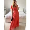 Šaty společenské elegantní krátký rukáv dámské (S/M ONE SIZE) ITALSKÁ MÓDA IMPSH223589L/DUR