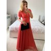 Šaty společenské elegantní krátký rukáv dámské (S/M ONE SIZE) ITALSKÁ MÓDA IMPSH223589L/DUR