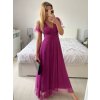 Šaty společenské elegantní krátký rukáv dámské (S/M ONE SIZE) ITALSKÁ MÓDA IMPSH223589L/DUR