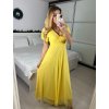 Šaty společenské elegantní krátký rukáv dámské (S/M ONE SIZE) ITALSKÁ MÓDA IMPSH223589L/DUR