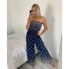 Overal dlouhý carmen letní dámský (S/M ONE SIZE) ITALSKÁ MÓDA IMM24M5986A/DU (Velikost S/M/L, Barva Černá)