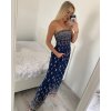 Overal dlouhý carmen letní dámský (S/M ONE SIZE) ITALSKÁ MÓDA IMM24M5986A/DU (Velikost S/M/L, Barva Černá)