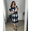 Šaty letní krátký rukáv icecool dámské nadrozměrné (54/56 ONE SIZE) ITALSKÁ MÓDA IMM24M953/DU