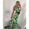 Šaty dlouhé na ramínka icecool s páskem (S/M ONE SIZE) ITALSKá MóDA IMM24M2132B/DU