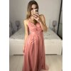 Šaty dlouhé třpytivé společenské na ramínka dámské (S/M ONE SIZE) ITALSKÁ MÓDA IMPSH24L666/DU
