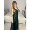 Šaty dlouhé třpytivé společenské na ramínka dámské (S/M ONE SIZE) ITALSKÁ MÓDA IMPSH24L666/DU