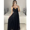 Šaty dlouhé třpytivé společenské na ramínka dámské (S/M ONE SIZE) ITALSKÁ MÓDA IMPSH24L666/DU