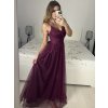 Šaty dlouhé třpytivé společenské na ramínka dámské (S/M ONE SIZE) ITALSKÁ MÓDA IMPSH24L666/DU