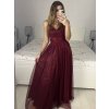 Šaty dlouhé třpytivé společenské na ramínka dámské (S/M ONE SIZE) ITALSKÁ MÓDA IMPSH24L666/DU