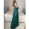 Šaty dlouhé třpytivé společenské na ramínka dámské (S/M ONE SIZE) ITALSKÁ MÓDA IMPSH24L666/DU