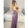 Šaty dlouhé třpytivé společenské na ramínka dámské (S/M ONE SIZE) ITALSKÁ MÓDA IMPSH24L666/DU