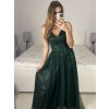Šaty dlouhé třpytivé společenské na ramínka dámské (S/M ONE SIZE) ITALSKÁ MÓDA IMPSH24L666/DU