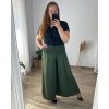 Kalhoty letní dlouhé dámské nadrozměr (56/58 ONE SIZE) POLSKÁ MÓDA IMWT24039/DR (Velikost 56/58, Barva tmavě růžová)