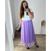 Sukně dlouhá dámská nadrozměr (48/50 ONE SIZE) ITALSKá MóDA IM424LILIE/DR (Velikost 48/50, Barva béžová)
