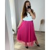 Sukně dlouhá dámská nadrozměr (48/50 ONE SIZE) ITALSKá MóDA IM424LILIE/DR (Velikost 48/50, Barva béžová)