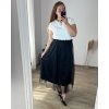 Sukně dlouhá dámská nadrozměr (48/50 ONE SIZE) ITALSKá MóDA IM424LILIE/DR (Velikost 48/50, Barva béžová)