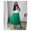 Sukně dlouhá dámská nadrozměr (48/50 ONE SIZE) ITALSKá MóDA IM424LILIE/DR (Velikost 48/50, Barva béžová)