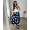 Sukně dámská nadrozměr (46/48/50 ONE SIZE) ITALSKÁ MÓDA IM424351/DR (Velikost 48/50, Barva béžová)