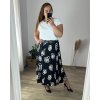 Sukně dámská nadrozměr (46/48/50 ONE SIZE) ITALSKÁ MÓDA IM424351/DR (Velikost 48/50, Barva béžová)