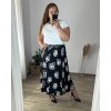 Sukně dámská nadrozměr (46/48/50 ONE SIZE) ITALSKÁ MÓDA IM424351/DR (Velikost 48/50, Barva béžová)