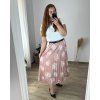 Sukně dámská nadrozměr (46/48/50 ONE SIZE) ITALSKÁ MÓDA IM424351/DR (Velikost 48/50, Barva béžová)