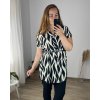 Šaty/tunika košilová s páskem krátký rukáv dámské (54/56 ONE SIZE) ITALSKá MóDA IM324LULU/DU