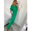 Souprava letní tunika a kalhoty dámská (M/L/XL ONE SIZE) ITALSKÁ MÓDA IM424200/DU (Velikost M/L, Barva Černá)