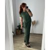 Souprava letní tunika a kalhoty dámská (M/L/XL ONE SIZE) ITALSKÁ MÓDA IM424200/DU (Velikost M/L, Barva Černá)