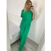 Souprava letní tunika a kalhoty dámská (M/L/XL ONE SIZE) ITALSKÁ MÓDA IM424200/DU (Velikost M/L, Barva Černá)