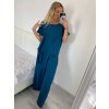 Souprava letní tunika a kalhoty dámská (M/L/XL ONE SIZE) ITALSKÁ MÓDA IM424200/DU (Velikost M/L, Barva Černá)