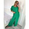 Souprava letní tunika a kalhoty dámská (M/L/XL ONE SIZE) ITALSKÁ MÓDA IM424200/DU (Velikost M/L, Barva Černá)