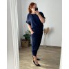 Souprava letní oversize tunika a kalhoty dámská (M/L/XL ONE SIZE) ITALSKÁ MÓDA IMD24033/DU (Velikost M/L, Barva modrá petrolejová)
