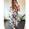 Šaty letní dlouhé  bez rukávu s volánkem dámské (M/L, XL/2XL)  B.LIFE MÓDA BLI246620/DR