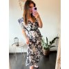 Šaty letní dlouhé  bez rukávu s volánkem dámské (M/L, XL/2XL)  B.LIFE MÓDA BLI246620/DR