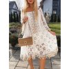 Šaty letní krajkové carmen dlouhý rukáv dámské (S/M ONE SIZE) ITALSKÁ MÓDA IMWGB24052/DUR (Velikost S/M/L, Barva bílá)