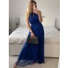 Šaty společenské elegantní bez rukávu dámské (S/M ONE SIZE) ITALSKÁ MÓDA IMPSH223590/DR (Velikost S/M/L, Barva zelená smaragdová)