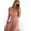 Šaty společenské elegantní bez rukávu dámské (S/M ONE SIZE) ITALSKÁ MÓDA IMPSH223590/DR (Velikost S/M/L, Barva zelená smaragdová)